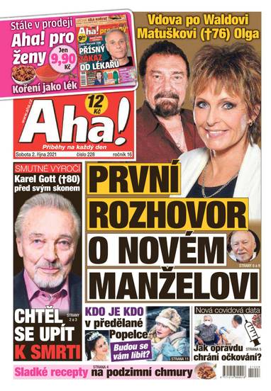 Aha! - 2.10.2021 - CZECH NEWS CENTER a. s.