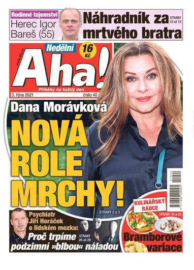 Nedělní Aha! - 40/2021 - CZECH NEWS CENTER a. s.