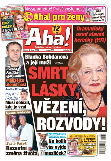 Aha! - 5.10.2021 - CZECH NEWS CENTER a. s.