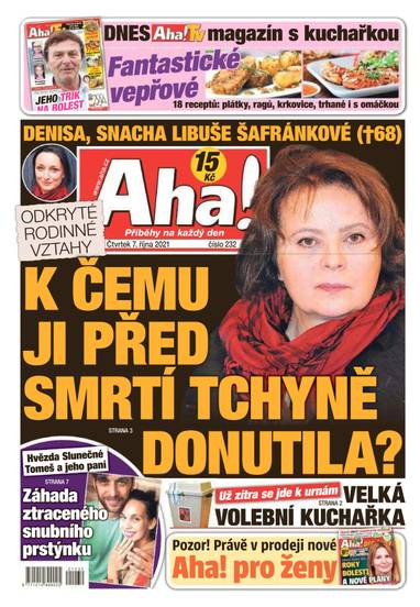 Aha! - 7.10.2021 - CZECH NEWS CENTER a. s.