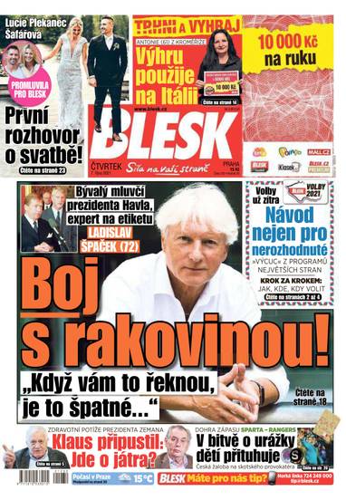BLESK - 7.10.2021 - CZECH NEWS CENTER a. s.