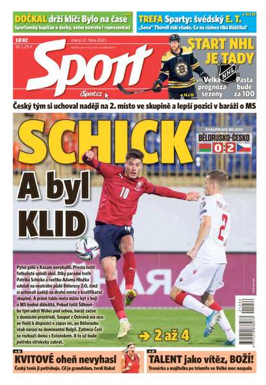 Sport - 12.10.2021 - CZECH NEWS CENTER a. s.