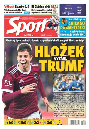 Sport - 25.10.2021 - CZECH NEWS CENTER a. s.