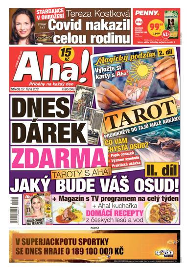 Aha! - 27.10.2021 - CZECH NEWS CENTER a. s.
