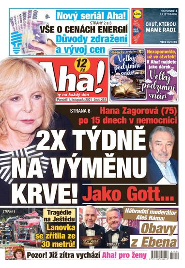 Aha! - 1.11.2021 - CZECH NEWS CENTER a. s.