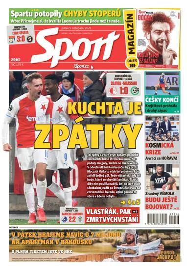 Sport - 5.11.2021 - CZECH NEWS CENTER a. s.