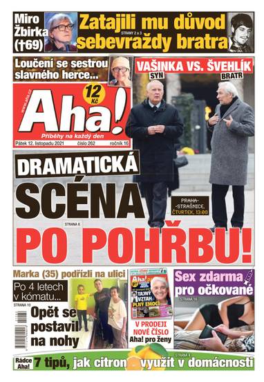 Aha! - 12.11.2021 - CZECH NEWS CENTER a. s.