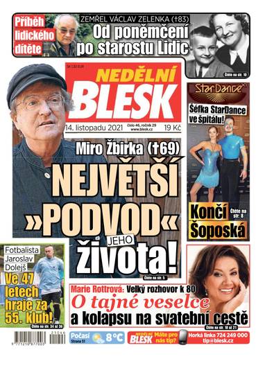 NEDĚLNÍ BLESK - 46/2021 - CZECH NEWS CENTER a. s.