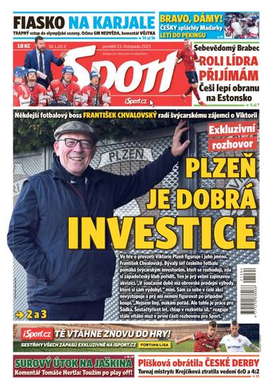 Sport - 15.11.2021 - CZECH NEWS CENTER a. s.