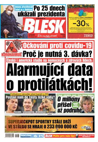 BLESK - 16.11.2021 - CZECH NEWS CENTER a. s.