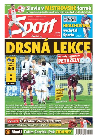 Sport - 22.11.2021 - CZECH NEWS CENTER a. s.