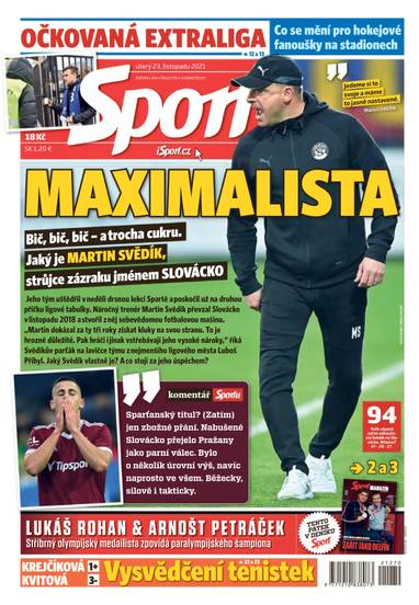 Sport - 23.11.2021 - CZECH NEWS CENTER a. s.