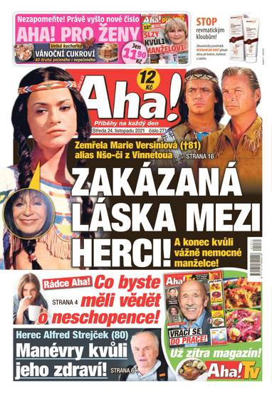 Aha! - 24.11.2021 - CZECH NEWS CENTER a. s.
