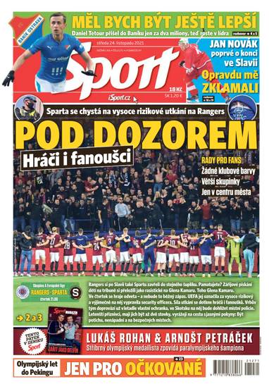 Sport - 24.11.2021 - CZECH NEWS CENTER a. s.
