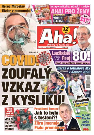 Aha! - 27.11.2021 - CZECH NEWS CENTER a. s.