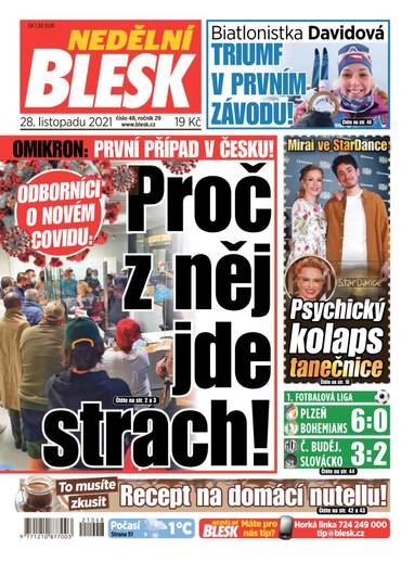 NEDĚLNÍ BLESK - 48/2021 - CZECH NEWS CENTER a. s.
