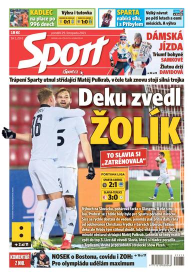 Sport - 29.11.2021 - CZECH NEWS CENTER a. s.