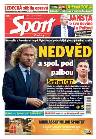 Sport - 4.12.2021 - CZECH NEWS CENTER a. s.