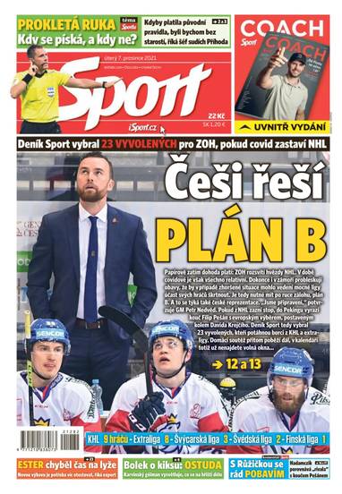 Sport - 7.12.2021 - CZECH NEWS CENTER a. s.