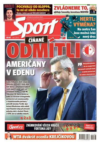 Sport - 8.12.2021 - CZECH NEWS CENTER a. s.