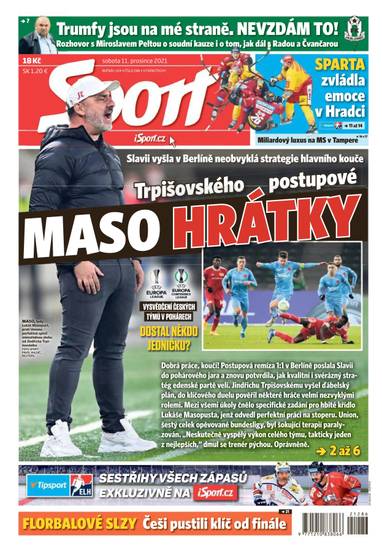 Sport - 11.12.2021 - CZECH NEWS CENTER a. s.