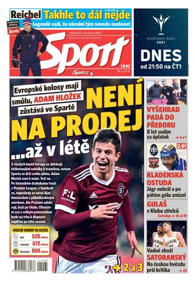 Sport - 22.12.2021 - CZECH NEWS CENTER a. s.