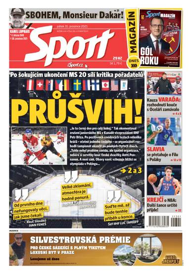 Sport - 31.12.2021 - CZECH NEWS CENTER a. s.