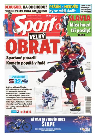 Sport - 5.1.2022 - CZECH NEWS CENTER a. s.