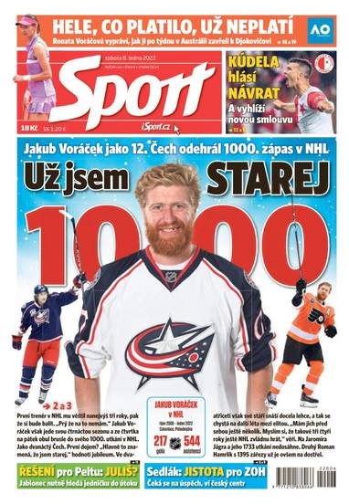Sport - 8.1.2022 - CZECH NEWS CENTER a. s.