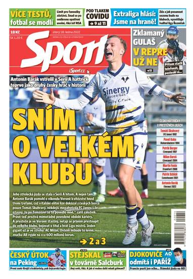 Sport - 18.1.2022 - CZECH NEWS CENTER a. s.