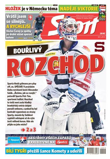 Sport - 19.1.2022 - CZECH NEWS CENTER a. s.