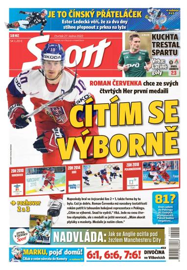 Sport - 27.1.2022 - CZECH NEWS CENTER a. s.