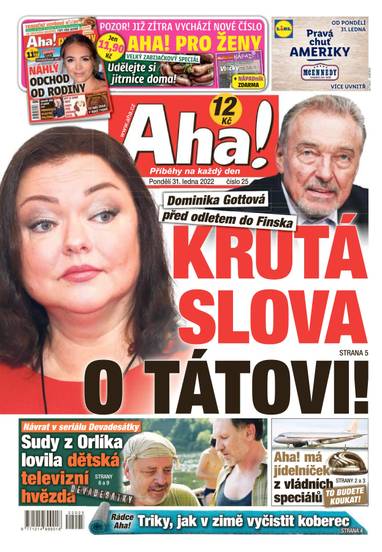 Aha! - 31.1.2022 - CZECH NEWS CENTER a. s.