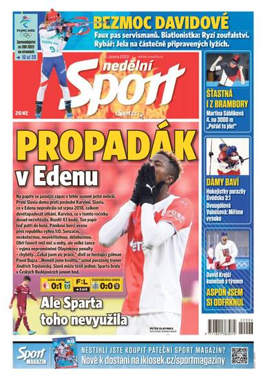 nedělní Sport - 6/2022 - CZECH NEWS CENTER a. s.