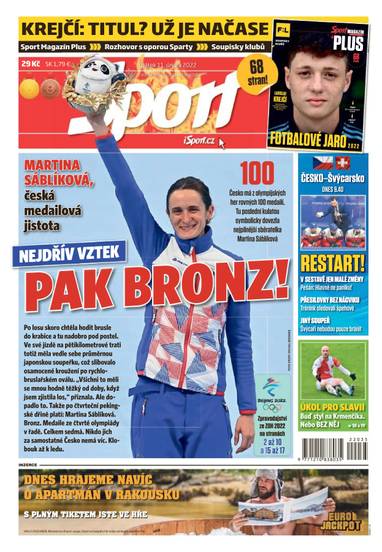 Sport - 11.2.2022 - CZECH NEWS CENTER a. s.