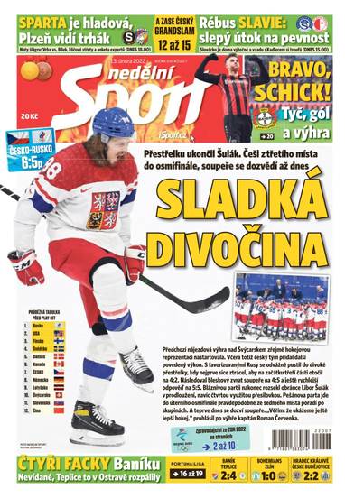 nedělní Sport - 7/2022 - CZECH NEWS CENTER a. s.