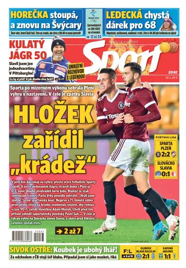 Sport - 14.2.2022 - CZECH NEWS CENTER a. s.