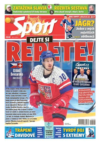 Sport - 15.2.2022 - CZECH NEWS CENTER a. s.