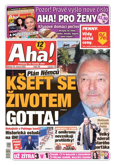 Aha! - 16.2.2022 - CZECH NEWS CENTER a. s.