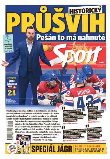 Sport - 16.2.2022 - CZECH NEWS CENTER a. s.