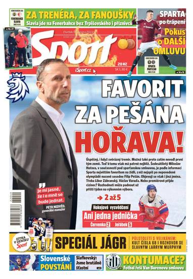 Sport - 17.2.2022 - CZECH NEWS CENTER a. s.