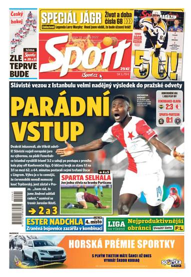 Sport - 18.2.2022 - CZECH NEWS CENTER a. s.