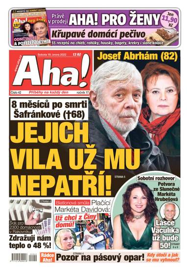 Aha! - 19.2.2022 - CZECH NEWS CENTER a. s.