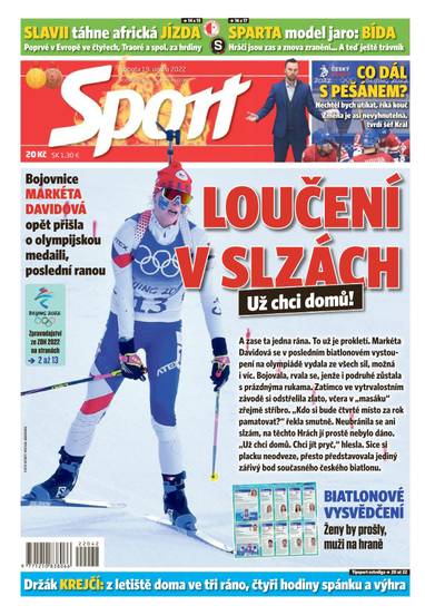 Sport - 19.2.2022 - CZECH NEWS CENTER a. s.