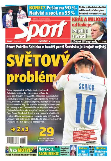 Sport - 23.2.2022 - CZECH NEWS CENTER a. s.