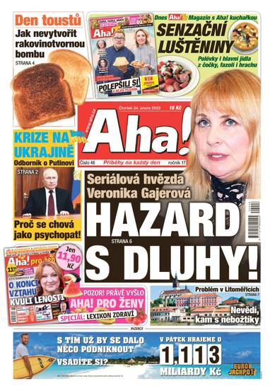 Aha! - 24.2.2022 - CZECH NEWS CENTER a. s.