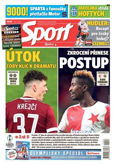 Sport - 24.2.2022 - CZECH NEWS CENTER a. s.