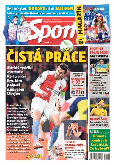Sport - 25.2.2022 - CZECH NEWS CENTER a. s.
