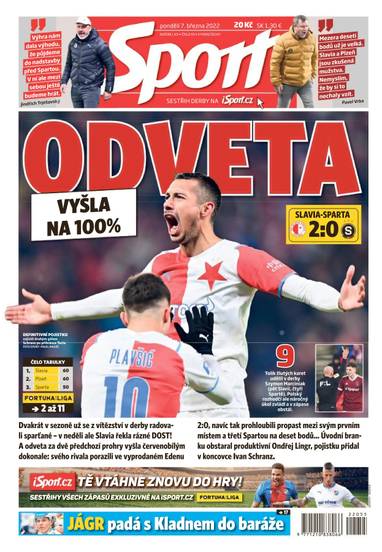 Sport - 7.3.2022 - CZECH NEWS CENTER a. s.