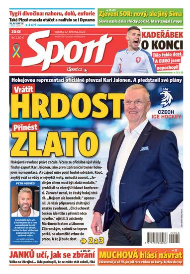 Sport - 12.3.2022 - CZECH NEWS CENTER a. s.